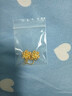 中國黃金（CHINA GOLD）牡丹花黃金耳環(huán)女足金耳飾耳釘耳鉤新年情人節禮物送女朋友老婆 金重約1.6g【足金牡丹花耳環(huán)】 曬單實(shí)拍圖