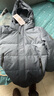 波司登（BOSIDENG）2025年新款羽絨服短款男款90絨通勤中長(cháng)款防風(fēng)連帽保暖外套 暗灰漸變|9M32 M 175/96A 體重約130-140斤 曬單實(shí)拍圖