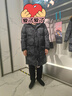 波司登（BOSIDENG）【新年聯(lián)名】25新羽絨服商場(chǎng)男女同款運動(dòng)中長(cháng)款學(xué)生面包服外套 巖脊深灰雪山|9EM2 2XL 180/100A 體重約140-165斤 曬單實(shí)拍圖