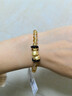 周六福（ZLF）黃金手鏈女款5D硬金沙面壓光可愛(ài)貓咪手串節日  定價(jià) 皇冠貓咪-17cm-1.33g 曬單實(shí)拍圖