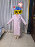 香影【100%純羊毛】雙面呢大衣女2025冬季新款紫色中長(cháng)款毛呢外套 紫色 S 155/80A/85-95斤 曬單實(shí)拍圖