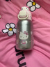 杯具熊（BEDDYBEAR）正品兒童保溫杯316不銹鋼學(xué)生吸管杯寶寶大容量雙飲杯高顏值禮物 綻放雙飲-學(xué)霸Kitty（禮盒裝） 520ml 曬單實(shí)拍圖