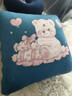 南極人（Nanjiren）冬季加厚抱枕被子兩用午睡牛奶絨枕頭被汽車(chē)載靠枕辦公室沙發(fā)靠墊 貓咪家族-藍色【加厚牛奶絨】 大號50cm打開(kāi)150*190cm(4斤) 曬單實(shí)拍圖