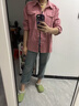 啄木鳥(niǎo)2026早春秋裝新款女士彩色牛仔襯衫寬松休閑內搭今年流行漂亮小衫 粉色 XL (建議115斤-130斤) 曬單實(shí)拍圖