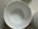 斯凱綈（Sky Top）米飯碗陶瓷面碗骨瓷純白家用酒店餐具日式碗4.5英寸4件套裝 曬單實(shí)拍圖