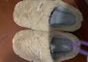 潔麗雅毛絨棉拖鞋秋冬加厚軟底男女保暖加絨棉拖鞋淺咖 42/43 曬單實(shí)拍圖