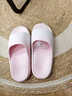 紅豆厚底拖鞋女款2026新款室內家居浴室防滑防臭eva踩屎感涼拖鞋男士 白粉【個(gè)性漸變】 38-39 標準碼 曬單實(shí)拍圖