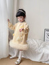 班喜迪女童連衣裙春裝2026新款洋氣兒童裙子寶寶公主裙春秋裝網(wǎng)紗衛衣裙 黃色 100 曬單實(shí)拍圖