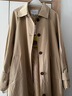 香影風(fēng)衣女中長(cháng)款2026春季新款純棉翻領(lǐng)英倫風(fēng)巴恩風(fēng)卡其休閑外套 卡其 S 155/80A/85-95斤 曬單實(shí)拍圖
