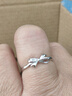 中國黃金（CHINA GOLD）莫比烏斯蝴蝶結足銀戒指男女款情侶對戒婦女節生日禮物送女友愛(ài)人 莫比烏斯蝴蝶結戒指【女款】 曬單實(shí)拍圖