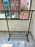 京東京造臥室陽(yáng)臺掛衣架可移動(dòng)落地晾衣架室內掛衣服1.3米火山灰 曬單實(shí)拍圖