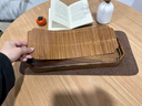 尚言坊胡桃實(shí)木茶盤(pán)小型茶托盤(pán)儲水式2025新款家用一人用干泡茶臺 1【800ml】胡桃木富貴竹制卷簾茶盤(pán)38x4cm 曬單實(shí)拍圖