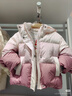 巴拉巴拉童裝兒童羽絨服女童冬裝連帽外套甜美戶(hù)外上衣流行舒適潮 粉紅60053 130 充絨量99g 曬單實(shí)拍圖