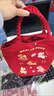 途尊最新款帆布馬年送福紅色水桶2026創(chuàng  )意可愛(ài)帆布手提袋年會(huì )禮品袋 財富三小馬水桶包 曬單實(shí)拍圖