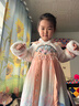 小豬班納（PEPCO）漢服女童中國風(fēng)拜年服小女孩唐裝兒童加絨古裝裙子冬季 粉色 110 曬單實(shí)拍圖
