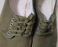 3539勞保解放膠鞋80年代黃膠鞋帆布平底膠鞋工地鞋農田防滑工作膠鞋 軍綠色 39 曬單實(shí)拍圖
