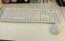 羅技（Logitech）MK295無(wú)線(xiàn)鍵鼠套裝 靜音辦公無(wú)線(xiàn)鍵盤(pán)鼠標套裝 靜音鼠標鍵盤(pán)筆記本電腦鍵盤(pán)薄膜 全尺寸家用 白色 曬單實(shí)拍圖
