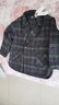 尚靜毛呢大衣女25年冬季新款格紋撞色西裝外套女夾棉加厚保暖呢子大衣 曬單實(shí)拍圖