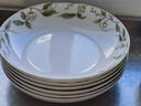 瓷秀源（cixiuyuan） 創(chuàng  )意中式8英寸盤(pán)子菜盤(pán)家用碟子組合餐具套裝骨瓷盤(pán)陶瓷西餐盤(pán) 香榭麗舍深盤(pán) 6個(gè) 8英寸 曬單實(shí)拍圖