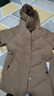 鴨鴨（YAYA）媽媽冬裝羽絨服女中長(cháng)款40歲50中年新款外套洋氣中老年人女裝衣服 卡其色 XL (建議100-115斤) 曬單實(shí)拍圖