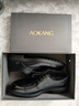 奧康（Aokang）舒適牛皮透氣商務(wù)正裝系帶耐磨皮鞋 黑40碼 曬單實(shí)拍圖