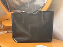韓版時(shí)尚托特包包女式2026秋冬新款簡(jiǎn)約休閑大容量單肩包百搭女包 黑色 標準 曬單實(shí)拍圖