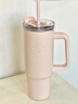 星巴克（Starbucks）經(jīng)典系列晶粉款不銹鋼杯900ml冰霸杯泡茶杯吸管杯年貨節禮物 曬單實(shí)拍圖