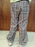 加絨/不加絨秋冬時(shí)尚格子加大碼加絨加厚束腳休閑百搭蘿卜哈倫褲 咖色【春秋款】 L 【建議100-120斤】 曬單實(shí)拍圖