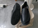 普步仕品牌一腳蹬皮鞋男2026新款男士真皮軟底豆豆鞋休閑百搭時(shí)尚鞋子男 黑色 38 曬單實(shí)拍圖