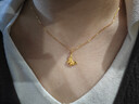 周大生黃金吊墜女款5G足金夢(mèng)幻仙蝶項鏈掛墜新年禮物送女友 1.44g 曬單實(shí)拍圖
