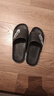 男士2025新款大碼拖鞋夏季居家厚底防滑運動(dòng)潮流外穿涼拖鞋 黑色【潮流&厚底拖鞋】 42-43 【適合41-42碼】 曬單實(shí)拍圖