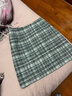 S.DEER圣迪奧冬季通勤女裝英倫復古格紋設計撞色通勤A(yíng)字短裙S20481304 中灰/77 S/160 曬單實(shí)拍圖