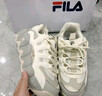 FILA FUSION斐樂(lè )潮牌女鞋新款厚底板鞋休閑松糕鞋小白鞋甜筒鞋 白棉花糖/豆腐白-MT 37.5 曬單實(shí)拍圖