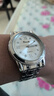 卡慕迪全自動(dòng)機芯手表防水夜光雙日歷腕表非機械簡(jiǎn)約男士手表休閑款 銀鋼帶白面 039 40mm 曬單實(shí)拍圖