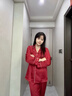 LULUCARTER【廠(chǎng)牌】100%桑蠶絲紅色真絲睡衣結婚款家居服 歡喜紅女 【長(cháng)袖+長(cháng)褲】 【專(zhuān)柜禮盒款】現貨 L 建議【100-120】 曬單實(shí)拍圖