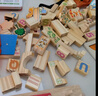 soumade大顆粒積木木質(zhì)拼搭玩具字母數字早教益智玩具生日新年禮物節日 曬單實(shí)拍圖