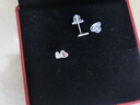 周大福心心相印PT950鉑金耳釘耳飾 EOP11生日禮物 曬單實(shí)拍圖