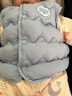 貝瑞加（Babyprints）嬰兒馬甲秋冬男女寶寶保暖護肚背心百搭馬夾舒適坎肩 藍100 曬單實(shí)拍圖