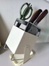 悅攜德國刀架菜刀收納架臺式高檔一體加厚刀座架刀具不銹鋼臺置式 櫸木紋 -【瀝水秒干爽丨通風(fēng)不發(fā)霉丨抽取不傷手】 曬單實(shí)拍圖