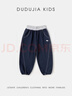 嘟嘟家【軟牛仔】?jì)和Ｗ醒澊嚎顚殞氀澴哟貉b男童長(cháng)褲休閑女童童裝衣服 藏青色 110 曬單實(shí)拍圖