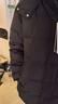 波司登（BOSIDENG）新款鵝絨羽絨服商場(chǎng)熱賣(mài)同款女短款新年騏驥紅保暖外套4148M 黑色8056 XL 175/96A 體重約130-140斤 曬單實(shí)拍圖