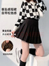 雪茜曼毛呢百褶裙女秋冬2025新款高腰顯瘦jk學(xué)院小個(gè)子a字半身裙 曬單實(shí)拍圖
