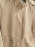 百圖betu女裝春季新款短外套工裝夾克寬松顯瘦抽繩外套2401T43 米白 M 曬單實(shí)拍圖