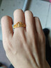 六桂福珠寶黃金戒指 公主之冠 足金戒指黃金活口女戒金指環(huán) GH0100283 3.85g 曬單實(shí)拍圖