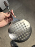 康巴赫漏勺304不銹鋼線(xiàn)漏胡桃木防燙撈餃子面條勺12cm漏網(wǎng)油炸勺子笊籬 曬單實(shí)拍圖