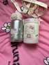 杯具熊（BEDDYBEAR）正品兒童保溫杯316不銹鋼學(xué)生吸管杯寶寶大容量雙飲杯高顏值禮物 綻放雙飲-學(xué)霸Kitty（禮盒裝） 520ml 曬單實(shí)拍圖