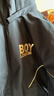 BOY LONDON【黃金法則】黑短款羽絨服情侶可脫卸帽外套90絨N28910 黑色N28910 全新升級 S 曬單實(shí)拍圖