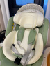 Prigel舒安pro新生嬰幼兒寶寶兒童安全座椅可坐可躺車(chē)載汽車(chē)用0-6-12歲 舒安pro 奶油青提(不窩脖設計+單手旋轉+175°大躺角) 曬單實(shí)拍圖