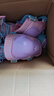 迪卡儂兒童初學(xué)者可調安全舒適護具三件套粉紫體育課必備4265925 曬單實(shí)拍圖