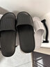 潔麗雅（Grace）旅行便攜拖鞋酒店家用待客防滑非一次性拖鞋洗澡涼拖鞋 黑色42-43 曬單實(shí)拍圖